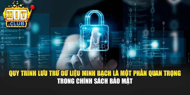 Quy trình lưu trữ dữ liệu minh bạch là một phần quan trọng trong chính sách bảo mật